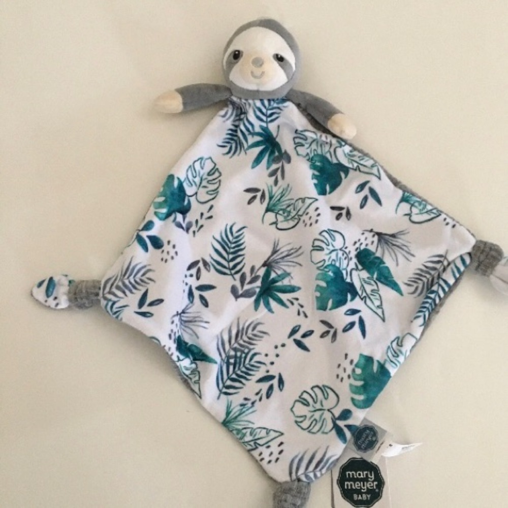 NEW Lovey Sloth Soft Baby Toy Knotted Ends Sweet Little Baby Gift | Mary Meyer